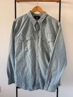 RRL Buffalo Western Chambray Workshirt – Davey Wash